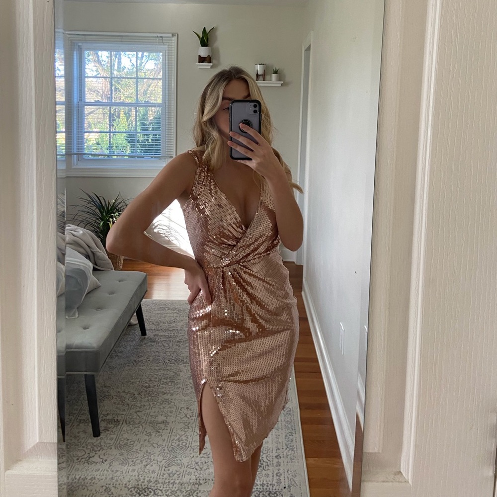 NWOT SHO Sequined Cocktail Dress